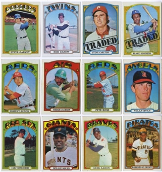 1972 Topps Baseball Complete Set of 787 Cards 